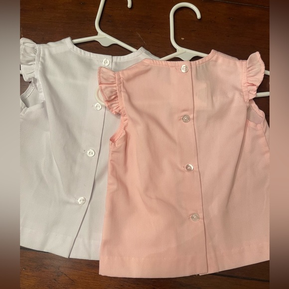 Zuccini Kids bundle 2 blouses - pink & white ruffle sleeve Size 18M - Picture 5 of 5